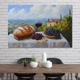Tuscan Vineyard Bounty - NicheCanvas