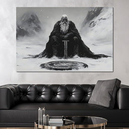 Ancient Nordic Vigilance - NicheCanvas