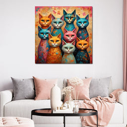 Cat Kaleidoscope - TooplesArt - NicheCanvas