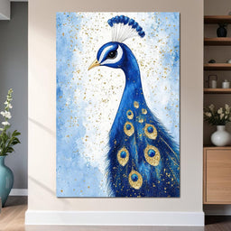 Majestic Feathered Peacock - NicheCanvas