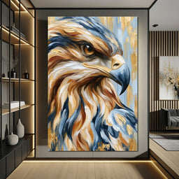 Golden Vigil Of The High Predator - NicheCanvas