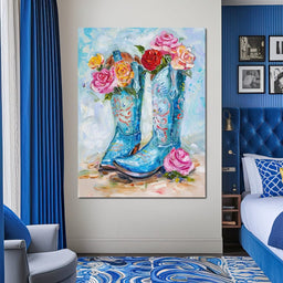 Floral Cowboy's Melodic Saga - Neal Hackett - NicheCanvas