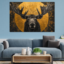 Golden Majesty of the Wild - NicheCanvas