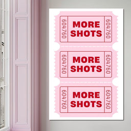 Triple Pink Ticket Cheers - NicheCanvas