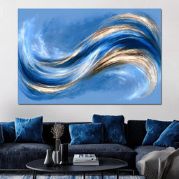 Rhythmic Flow of Liquid Motion - NicheCanvas