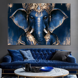 Divine Radiance of the Elephant Deity - NicheCanvas