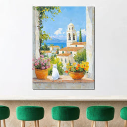 Mediterranean Morning Calm - NicheCanvas