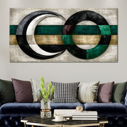 Silent Rhythms of Two Intersecting Worlds - NicheCanvas
