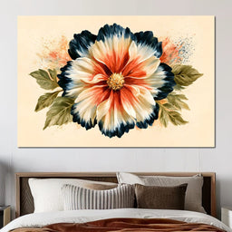Rustic Petals Dancing Under Shadow - NicheCanvas