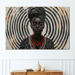 Spirals of Serenity Queen - Sakeem Gibbs - NicheCanvas