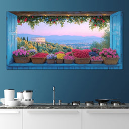 Tuscan Garden Splendor Vista - NicheCanvas