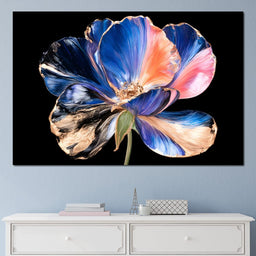 Gilded Petals Dancing Through Midnight - NicheCanvas