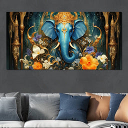 Radiant Majesty of the Elephant - NicheCanvas