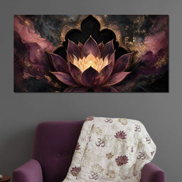 Gilded Lotus Temple Gate - NicheCanvas
