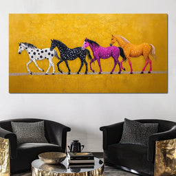 Polka Dot Stampede - TooplesArt - NicheCanvas
