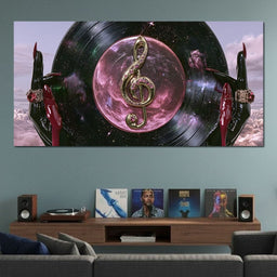 Midnight Melodies  of the Celestial Groove - NicheCanvas