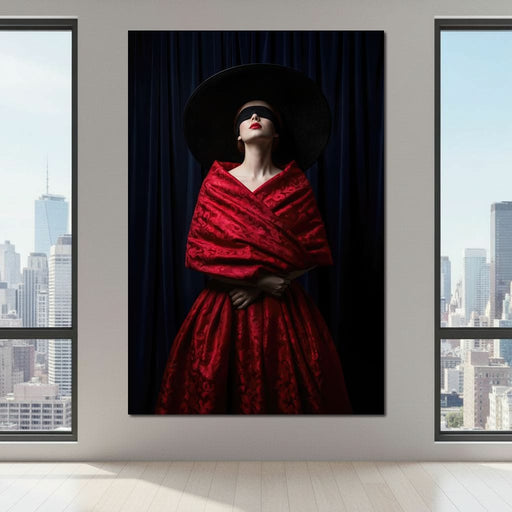 The Veiled Desire - TooplesArt Canvas Print