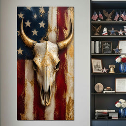Gilded Horns Of The Republic - NicheCanvas