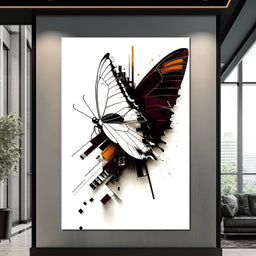 Butterfly Geometric Fusion - NicheCanvas