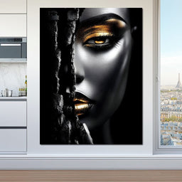 Golden Shadows Elegance - NicheCanvas