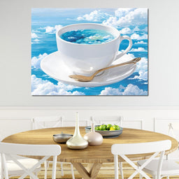 Cup of Clouds Sky Dream - NicheCanvas