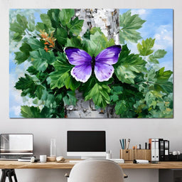 Fluttering Nature's Embrace - NicheCanvas