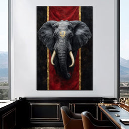 Golden Sigil Elephant King - NicheCanvas