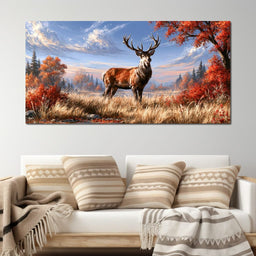 Majestic Monarch of the Golden Wild - NicheCanvas