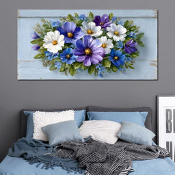 Lavender Meadow Flower Cascade - NicheCanvas