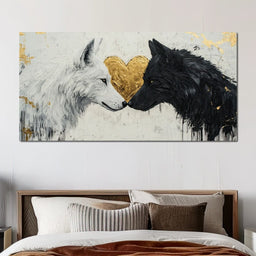 Eternal Bond of Wolves - NicheCanvas