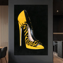 Bold Tiger Stripe Stiletto Power - NicheCanvas