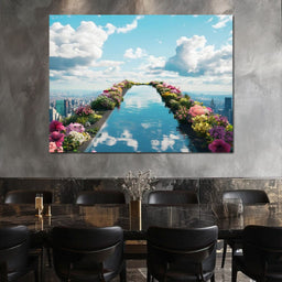  Pool on top of the World - NicheCanvas