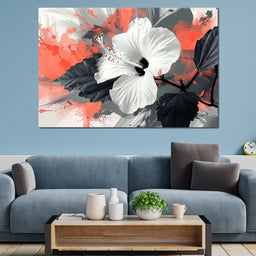 Sanguine Hibiscus Dreams - NicheCanvas