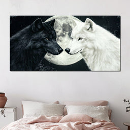 Lunar Wolves - NicheCanvas