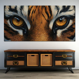 Tiger Stare Wilderness Majesty - NicheCanvas