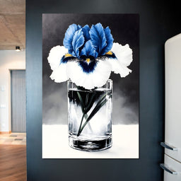 Petals of Indigo Essence - NicheCanvas