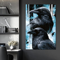 Silent Ravens Watchers Of The Cold - NicheCanvas