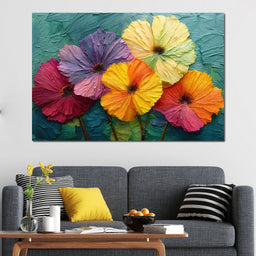 Bloomstorm in Brushstrokes - TooplesArt - NicheCanvas