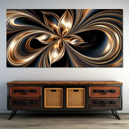 Gilded Currents Of The Infinite Void - NicheCanvas