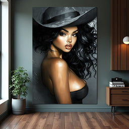 Enchanting Elegance Portrait - NicheCanvas