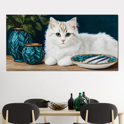 Gentle Feline Reverie - NicheCanvas