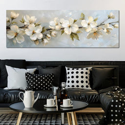 Blossoming Alabaster Flowers - NicheCanvas