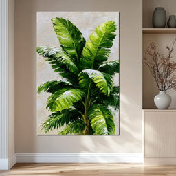 Verdant Rhythm of Tropical Palms - NicheCanvas