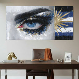 Golden Sun Blue Eye - NicheCanvas