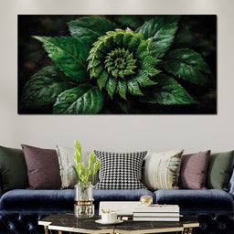 Tropical Fern Leaf Bouquet - NicheCanvas