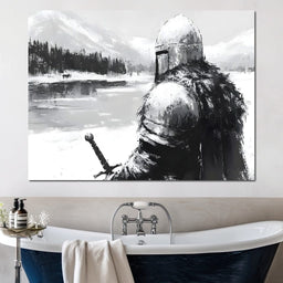 Knight of Winter Vigilance - NicheCanvas