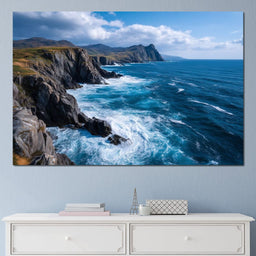 Wild Atlantic Cliff Horizon - NicheCanvas