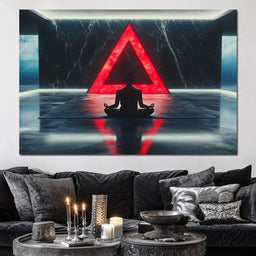 Silent Reflection Triangle - NicheCanvas