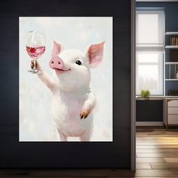 Porcine Toast of Joy - NicheCanvas