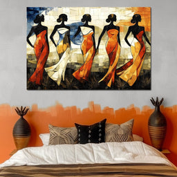 Graceful Dance of Silhouettes - NicheCanvas